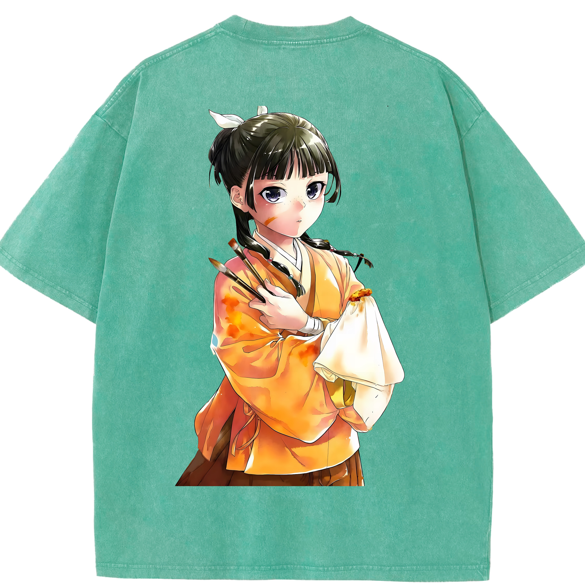 （画像用） 薬屋のひとりごと The Apothecary Diaries 綿100% ヴィンテージ風 半袖Tシャツ（背面プリント）